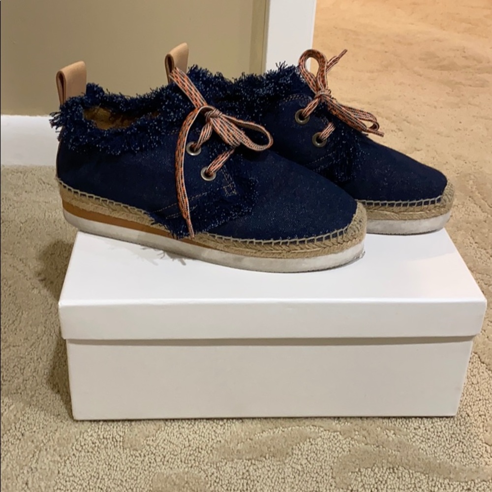 Denim Espadrille Sneakers